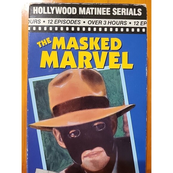1943 TV Series The Masked Marvel 2 VHS tape SET 3 HRS 12 Episodes 1992 Blk & Wht - Picture 2 of 6